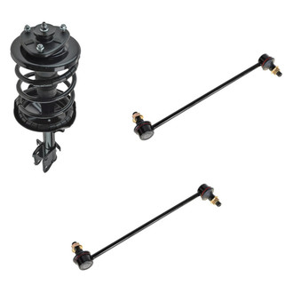 TRQ® - Front Driver Side Complete Strut Assembly and Stabilizer Bar Link Kit
