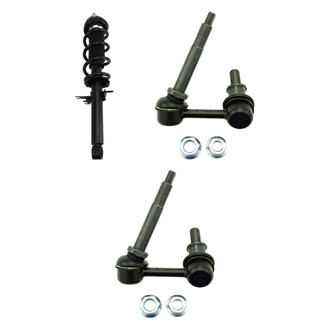TRQ® - Front Driver Side Complete Strut Assembly and Stabilizer Bar Link Kit