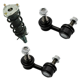 TRQ® - Front Driver Side Complete Strut Assembly and Stabilizer Bar Link Kit