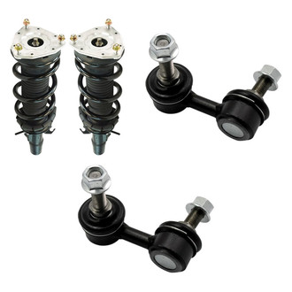 TRQ® - Front Driver Side Complete Strut Assembly and Stabilizer Bar Link Kit