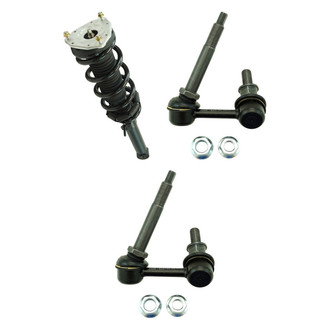 TRQ® - Front Driver Side Complete Strut Assembly and Stabilizer Bar Link Kit