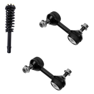 TRQ® - Front Driver Side Complete Strut Assembly and Stabilizer Bar Link Kit