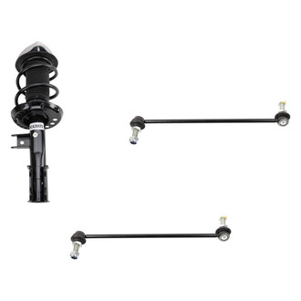 TRQ® - Front Driver Side Strut and Stabilizer Bar Link Kit
