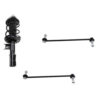 TRQ® - Front Driver Side Strut and Stabilizer Bar Link Kit