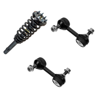 TRQ® - Front Driver Side Complete Strut Assembly and Stabilizer Bar Link Kit