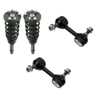 TRQ® - Front Driver Side Complete Strut Assembly and Stabilizer Bar Link Kit