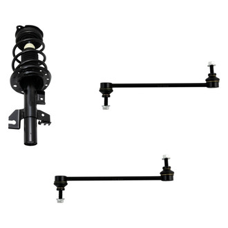 TRQ® - Front Driver Side Complete Strut Assembly and Stabilizer Bar Link Kit