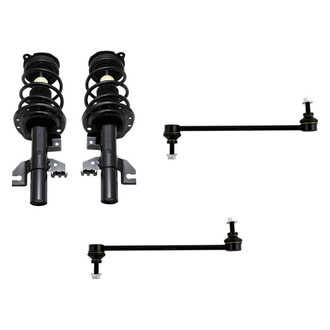 TRQ® - Front Driver Side Complete Strut Assembly and Stabilizer Bar Link Kit