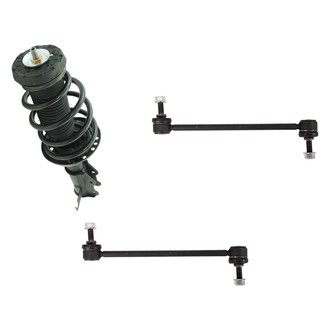 TRQ® - Front Driver Side Complete Strut Assembly and Stabilizer Bar Link Kit