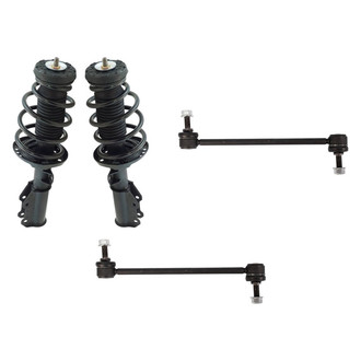 TRQ® - Front Driver Side Complete Strut Assembly and Stabilizer Bar Link Kit