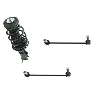 TRQ® - Front Complete Strut Assembly and Stabilizer Bar Link Kit