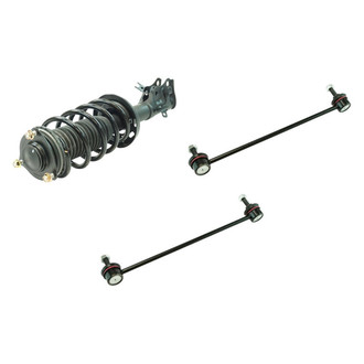 TRQ® - Front Driver Side Complete Strut Assembly and Stabilizer Bar Link Kit