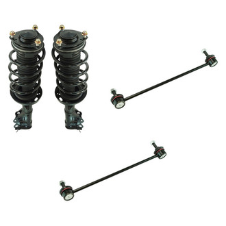TRQ® - Front Driver Side Complete Strut Assembly and Stabilizer Bar Link Kit