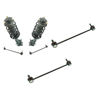 TRQ® - Front Driver Side Complete Strut Assembly and Stabilizer Bar Link Kit
