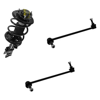 TRQ® - Front Driver Side Complete Strut Assembly and Stabilizer Bar Link Kit