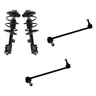 TRQ® - Front Driver Side Complete Strut Assembly and Stabilizer Bar Link Kit