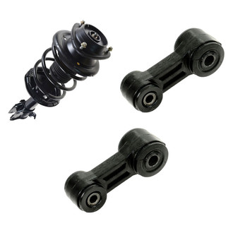 TRQ® - Front Driver Side Complete Strut Assembly and Stabilizer Bar Link Kit