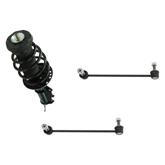 TRQ® - Front Driver Side Complete Strut Assembly and Stabilizer Bar Link Kit