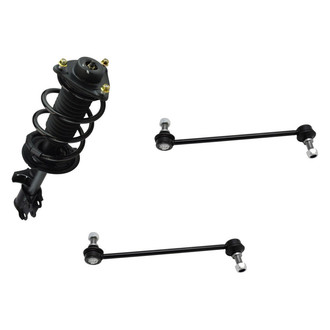 TRQ® - Front Driver Side Complete Strut Assembly and Stabilizer Bar Link Kit