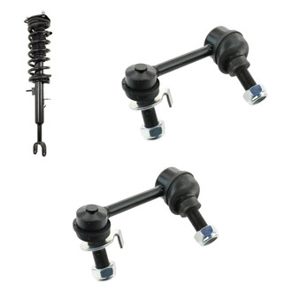 TRQ® - Front Driver Side Complete Strut Assembly and Stabilizer Bar Link Kit