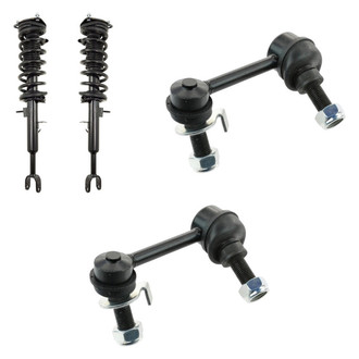 TRQ® - Front Driver Side Complete Strut Assembly and Stabilizer Bar Link Kit