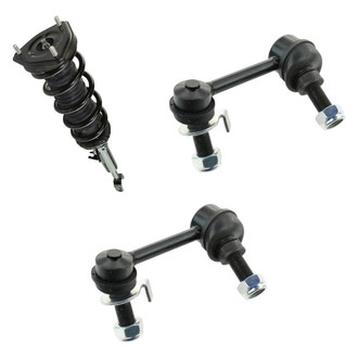 TRQ® - Front Driver Side Complete Strut Assembly and Stabilizer Bar Link Kit