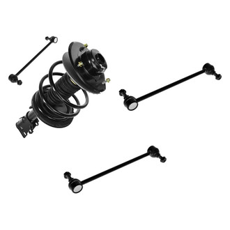 TRQ® - Front Driver Side Complete Strut Assembly and Stabilizer Bar Link Kit