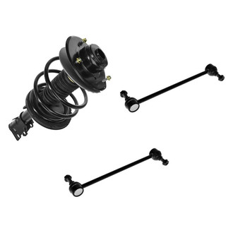 TRQ® - Front Driver Side Complete Strut Assembly and Stabilizer Bar Link Kit