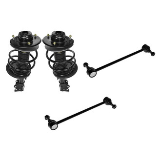 TRQ® - Front Driver Side Complete Strut Assembly and Stabilizer Bar Link Kit