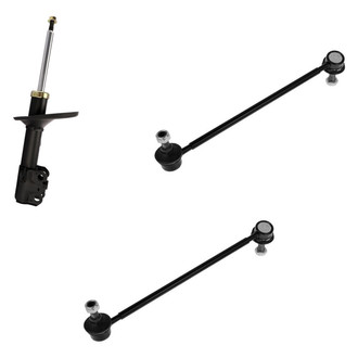 TRQ® - Front Driver Side Strut and Stabilizer Bar Link Kit