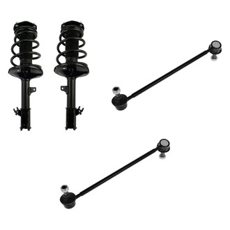 TRQ® - Front Driver Side Complete Strut Assembly and Stabilizer Bar Link Kit
