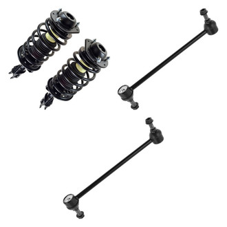 TRQ® - Front Driver Side Complete Strut Assembly and Stabilizer Bar Link Kit