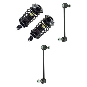 TRQ® - Front Driver Side Complete Strut Assembly and Stabilizer Bar Link Kit