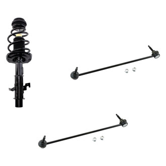TRQ® - Driver Side Strut and Stabilizer Bar Link Kit