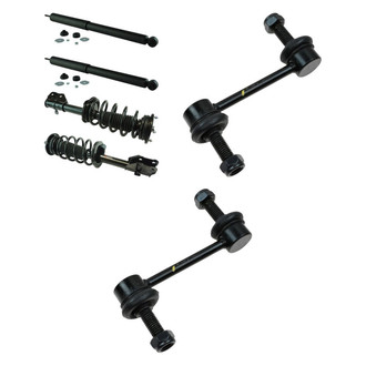 TRQ® - Front Driver Side Complete Strut Assembly and Stabilizer Bar Link Kit