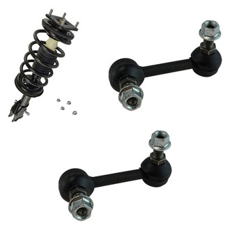 TRQ® - Front Driver Side Complete Strut Assembly and Stabilizer Bar Link Kit