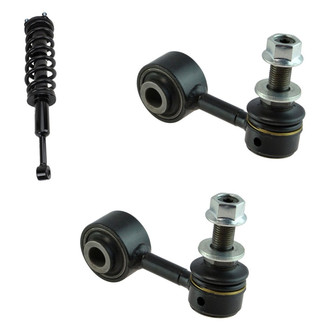 TRQ® - Front Driver Side Complete Strut Assembly and Stabilizer Bar Link Kit