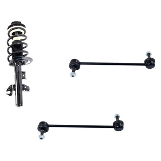TRQ® - Front Driver Side Complete Strut Assembly and Stabilizer Bar Link Kit