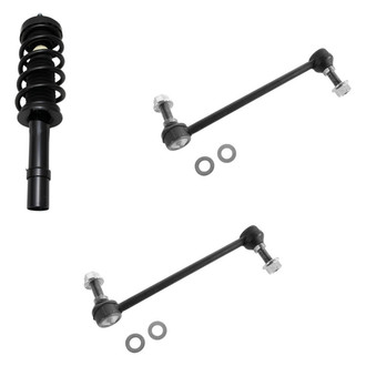 TRQ® - Front Driver Side Complete Strut Assembly and Stabilizer Bar Link Kit