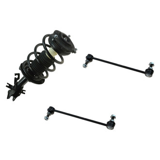 TRQ® - Front Driver Side Complete Strut Assembly and Stabilizer Bar Link Kit