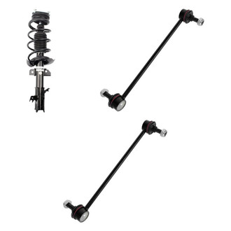 TRQ® - Front Driver Side Complete Strut Assembly and Stabilizer Bar Link Kit