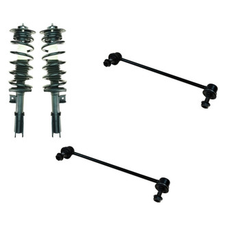 TRQ® - Front Driver Side Complete Strut Assembly and Stabilizer Bar Link Kit