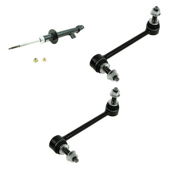 TRQ® - Front Driver Side Shock Absorber and Stabilizer Bar Link Kit