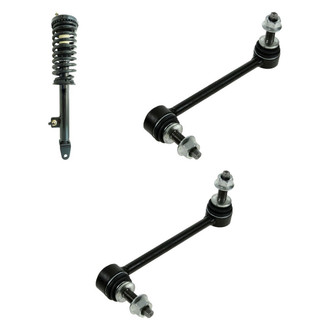 TRQ® - Front Driver Side Complete Strut Assembly and Stabilizer Bar Link Kit