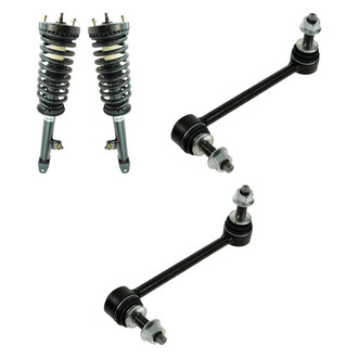 TRQ® - Front Driver Side Complete Strut Assembly and Stabilizer Bar Link Kit
