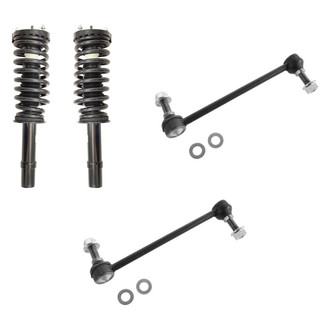 TRQ® - Front Driver Side Complete Strut Assembly and Stabilizer Bar Link Kit