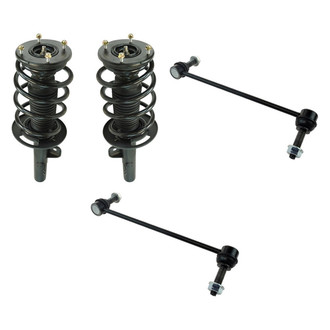 TRQ® - Front Driver Side Complete Strut Assembly and Stabilizer Bar Link Kit