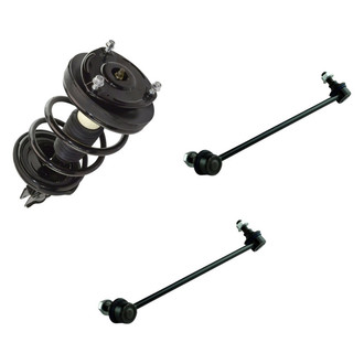 TRQ® - Front Driver Side Complete Strut Assembly and Stabilizer Bar Link Kit