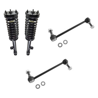 TRQ® - Front Driver Side Complete Strut Assembly and Stabilizer Bar Link Kit