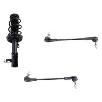 TRQ® - Front Driver Side Complete Strut Assembly and Stabilizer Bar Link Kit